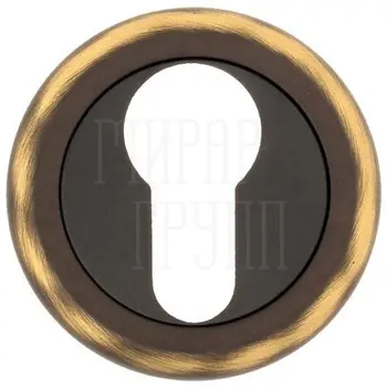 Накладка дверная под цилиндр Venezia CYL-1 D1 темная бронза