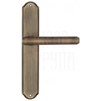 Дверная ручка Venezia 'EXA' на планке PL02 матовая бронза