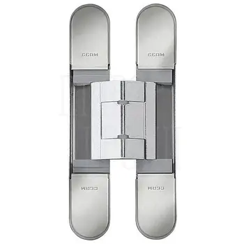 Дверная петля скрытой установки Ceam с 3D регулировкой 1429-MAX 134x24 (35-50 кг) никель