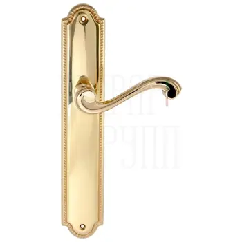 Дверная ручка Extreza 'LINA' (Лина) 313 на планке PL03 полированное золото