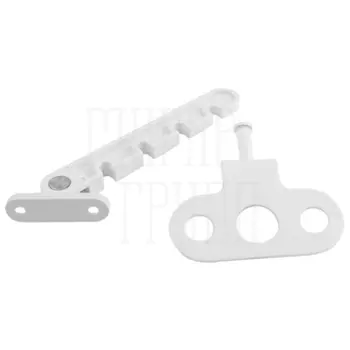 Ограничитель оконный (гребенка) матовый белый