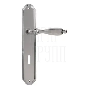 Дверная ручка на планке Melodia 298/230 'Camilla' полированный хром (key)