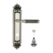 Дверная ручка Venezia "MOSCA" на планке PL96, натуральное серебро (wc-4)
