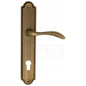 Дверная ручка Venezia 'ALESSANDRA' на планке PL98 матовая бронза (cyl)