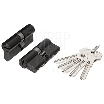 Цилиндровый механизм Fuaro (Фуаро) (200 ZA/70) 2000ZAKey70 mm (30+10+30) матовый черный