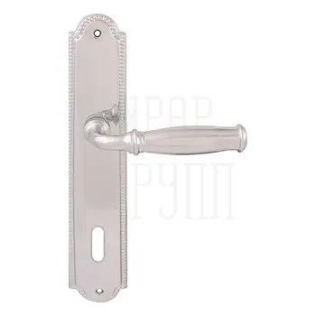 Дверная ручка на планке Melodia 266/458 'Isabel' полированный хром (key)