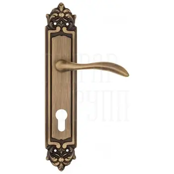 Дверная ручка Fratelli Cattini 'LUCCIA' на планке PL96 матовая бронза (cyl)