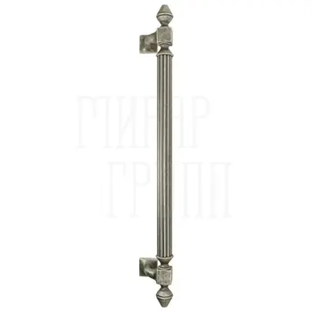 Ручка дверная скоба Extreza 'IMPERO' (Имперо) 600 мм (470 мм) античное серебро
