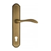 Дверная ручка Venezia 'ALESSANDRA' на планке PL02, матовая бронза (cyl)