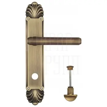 Дверная ручка Venezia 'EXA' на планке PL87 матовая бронза (wc)