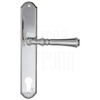 Дверная ручка Fratelli Cattini 'GRACIA' на планке PL02 полированный хром (cyl)