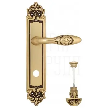 Дверная ручка Venezia 'CASANOVA' на планке PL96 французское золото (wc-4)