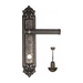 Дверная ручка Venezia "IMPERO" на планке PL96, античное серебро (wc)