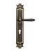 Дверная ручка Venezia 'PELLESTRINA' на планке PL97, темная бронза (cyl)