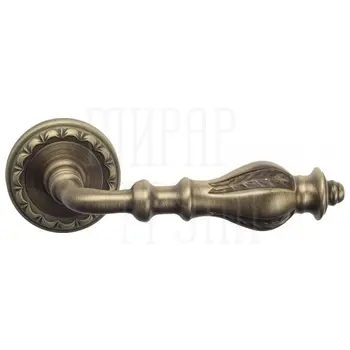 Дверная ручка на розетке Venezia 'GIFESTION' D2 матовая бронза