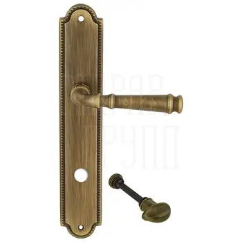 Дверная ручка Extreza 'BONO' (Боно) 328 на планке PL03 матовая бронза (wc)