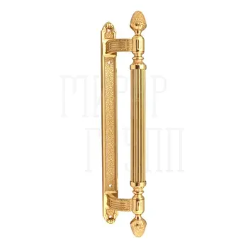 Дверная ручка-скоба CORONA 0102 (457/315 мм) полированная латунь