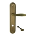 Дверная ручка Extreza 'VIGO' (Виго) 324 на планке PL05, матовая бронза (wc)