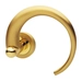 Дверные ручки на розетке Morelli Luxury "Langoust", матовое золото + золото