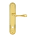 Дверная ручка Extreza "CARRERA" (Каррера) 321 на планке PL05, полированное золото (wc)