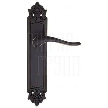 Дверная ручка Fratelli Cattini 'LAVERA' на планке PL96 матовый черный