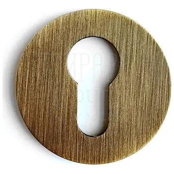 Накладка на цилиндр круглая Ghobestir A858-G матовая бронза