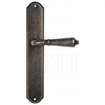 Дверная ручка Venezia 'VIGNOLE' на планке PL02 античное серебро