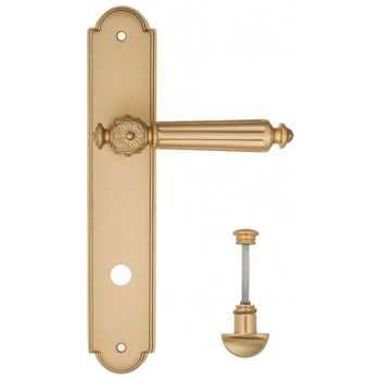 Дверная ручка Fratelli Cattini 'TORCELLO' на планке PL257 матовая латунь (wc-2)