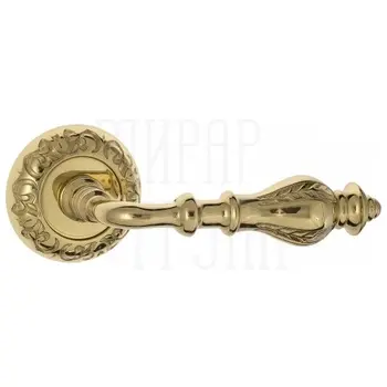 Дверная ручка на розетке Venezia 'GIFESTION' D4 полированная латунь