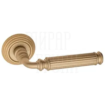 Дверная ручка на круглом основании Fratelli Cattini 'ENCIA' D8 на круглой розетке матовая латунь