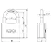Набор Ajax (Аякс) замков навесных PD-0150 (6 locks+5 keys) blister, схема