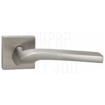 Дверные ручки Puerto (Пуэрто) INAL 535-03 на квадратной розетке матовый никель