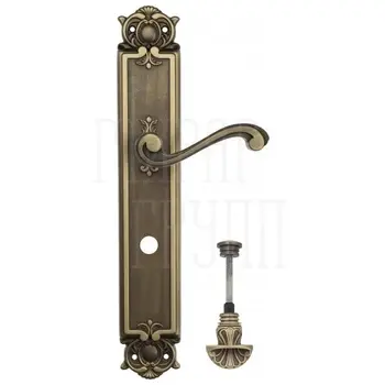 Дверная ручка Venezia 'VIVALDI' на планке PL97 матовая бронза (wc-4)