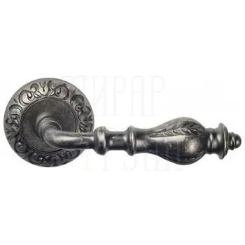 Дверная ручка на розетке Venezia 'GIFESTION' D4 античное серебро