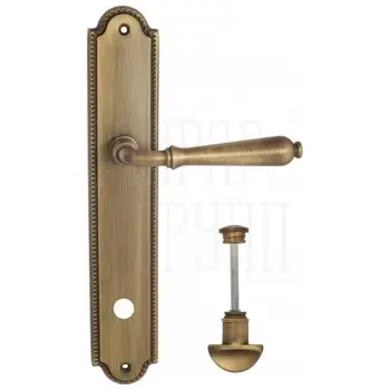 Дверная ручка Venezia 'CLASSIC' на планке PL98 матовая бронза (wc)