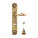 Дверная ручка Venezia "CASANOVA" на планке PL97, французское золото (wc-4)