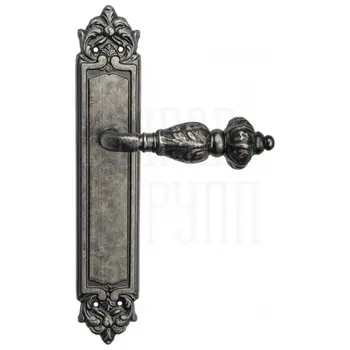 Дверная ручка Venezia 'LUCRECIA' на планке PL96 античное серебро