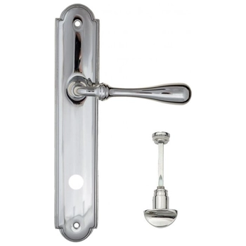 Дверная ручка Fratelli Cattini 'RETRO' на планке PL257 полированный хром (wc-2)