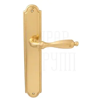 Дверная ручка на планке Melodia 298/458 'Camilla' полированная латунь