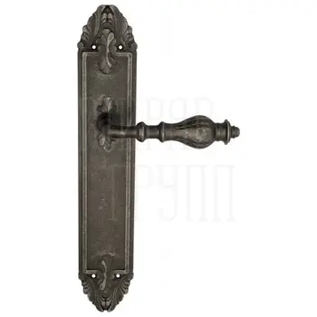 Дверная ручка Venezia 'GIFESTION' на планке PL90 античное серебро