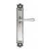 Дверная ручка Venezia "CALLISTO" на планке PL97, натуральное серебро