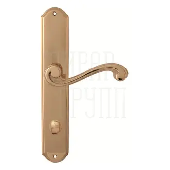 Дверная ручка на планке Melodia 225/131 'Cagliari' полированная латунь (wc)