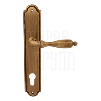 Дверная ручка на планке Melodia 298/458 'Camilla' матовая бронза (cyl)