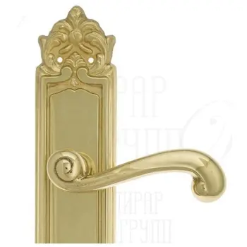 Дверная ручка на планке Melodia 131/229 'Riccio' полированная латунь