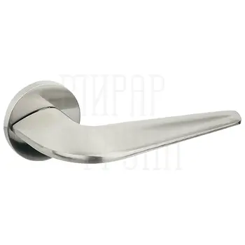 Дверные ручки Puerto (Пуэрто) 'Макиато', серия SLIM INAL 544-06 (slim) на тонком круглом основании матовый никель