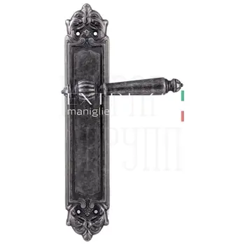 Дверная ручка Extreza 'DANIEL' (Даниел) 308 на планке PL02 античное серебро