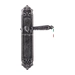 Дверная ручка Extreza "DANIEL" (Даниел) 308 на планке PL02, античное серебро