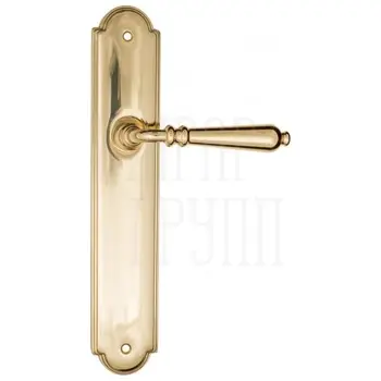 Дверная ручка Fratelli Cattini 'NAPOLI' на планке PL257 полированная латунь