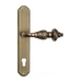 Дверная ручка Venezia 'LUCRECIA' на планке PL02, матовая бронза (cyl)