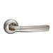 Дверные ручки Renz (Ренц) "Фуроре" INDH 11-08 на круглой розетке, никель матовый/никель блестящий